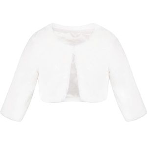 Lilax Girls Cozy Faux Fur Bolero Jacket Shrug